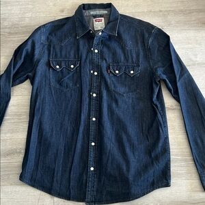 Levi's Indigo Western Denim Shirt XL